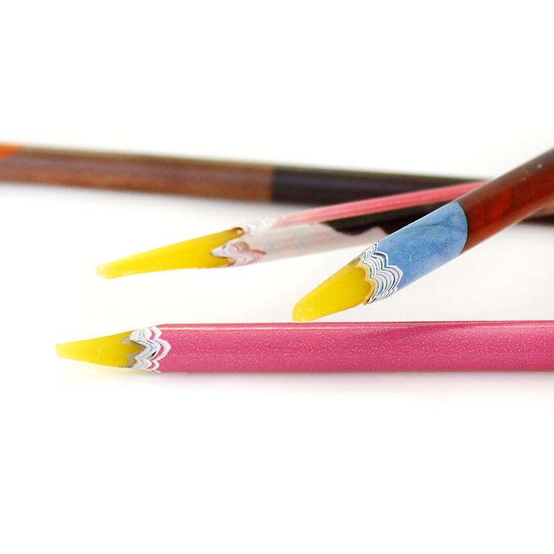 Reißnagelkunst Punktbohrer Stift, Strass Heißbohrer Spezialstift Aufkleber Bohrer, Farbiger Wachsmalstift Klebriger Bohrstift