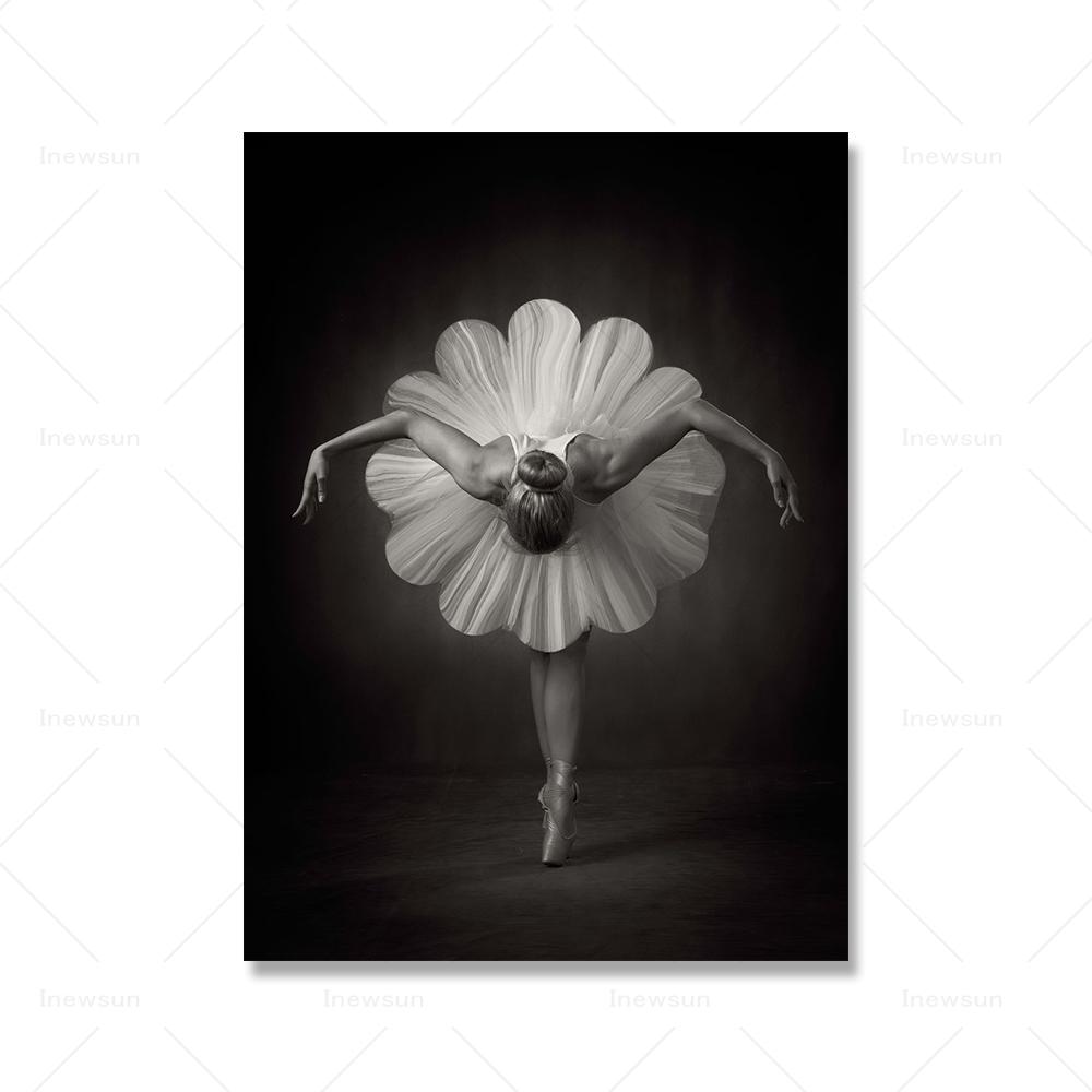

Балерина Танец Плакат Искусство Атмосфера Мода Простой Холст Картина Стены Роскошные Украшения Гостиной Печати Плакаты Маслом 21x30cm No Framed