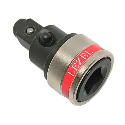 

LEZEL Easy Socket Conversion Adapter, 12.7mm Drive, No Pin Required, One-Touch Attachment, Instant Installation, for Impact Wrenches, Patented