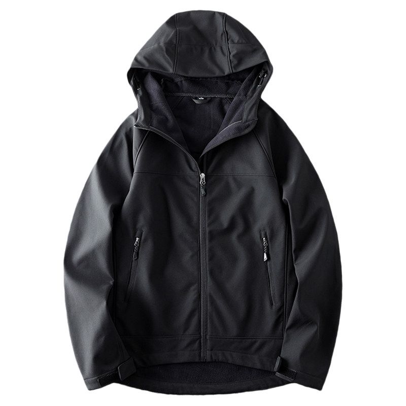 Label Cutting Winter Thicken Thermal Parka Soft Shell Jacket