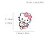 Cute KT Cat Brooch: Cartoon Metal Badge & Alloy Pin with Drip Glaze