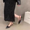 Bow Sexy Pointed Toe High Heels Shoes Elegant Women Sandals 2025 Brand Mary Jane Summer Fad New Party Dress Shoes Pumps Mujer