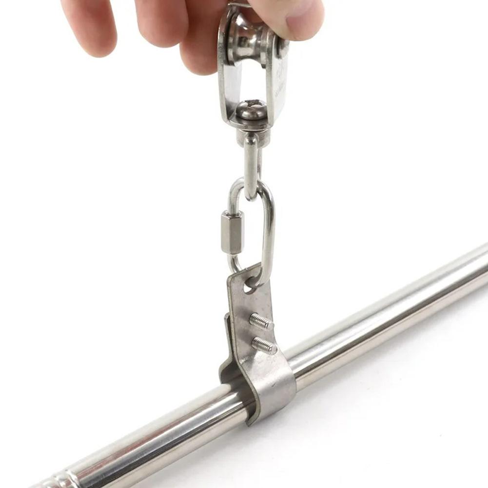 Easily Adjustable SS304 Clamp Set Perfect for Different Pole Sizes In Shade Use