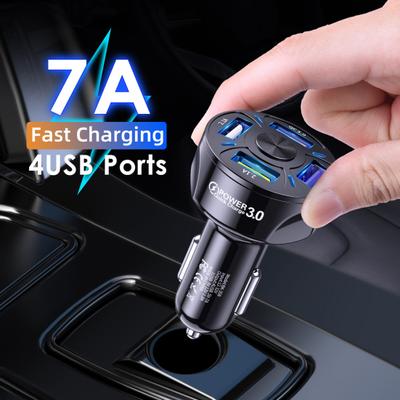 Cargador de teléfono para coche Ignífugo Salida Estable en 4 Protecciones 1 Múltiple Alta Eficiencia