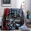 Alien Ornate Frame Blanket Lightweight Flannel Bedding Blanket Perfect for Travel, Camping, Living Rooms, Offices, Sofas, Fan Christmas gift