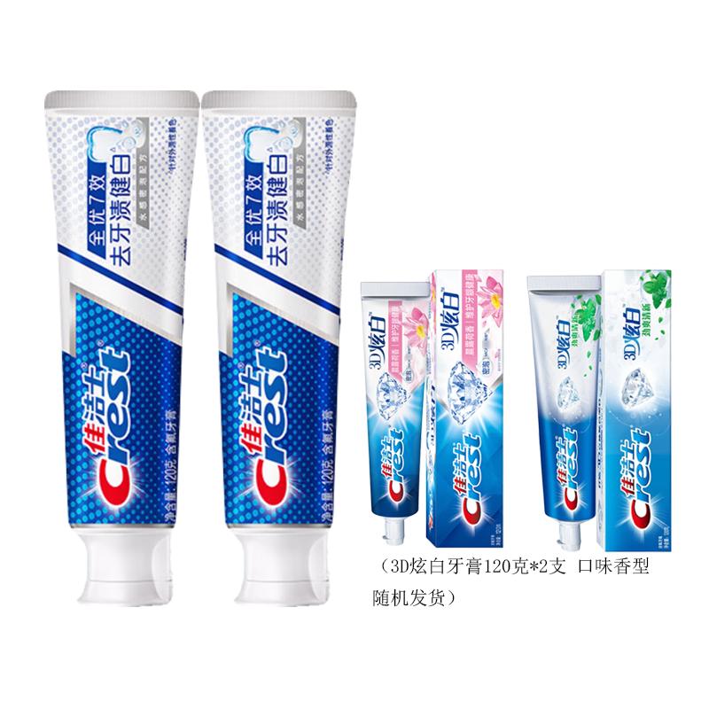 

Crest 7-Effect & 3D White Whitening Toothpaste Pack