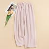 Sweet Plaid Pajama Pants High Waist Wide Leg Home Trousers Soft Casual Pants Women  Spring Autumn