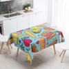 New Abstract Tea Tablecloth Waterproof and Oil-proof Dining Tablecloth Nordic Wind Bar Tablecloth Home Decoration