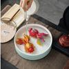 Peixe Dourado da Sorte Pet de Chá Artesanato que Muda de Cor Escultura Mini Feng Shui Decoração de Mesa para Casa e Escritório Escultura para Cerimônia do Chá