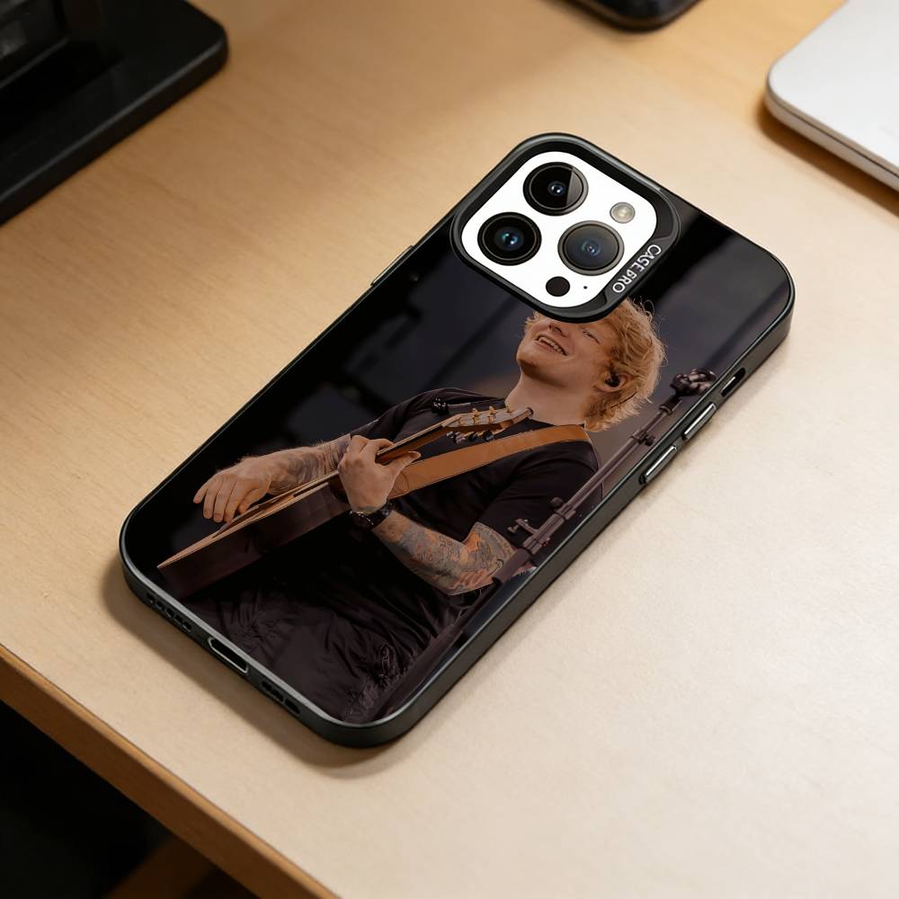 Männlicher Sänger-D-Ed Sheeran Handyhülle Für iPhone 17,16,15,14,13,12,11 Plus,Pro Max,XS,Bunte Silberne Handyhülle Funda Cover