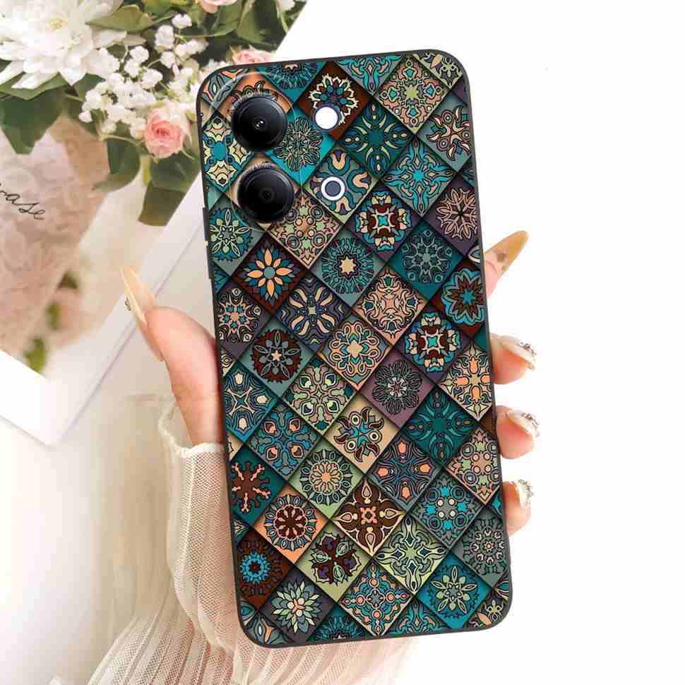 Colorful Printed Cartoon For vivo Y05 4G 6.74" Case Silicone Back Cover Shockproof For Vivo Y11D VIVO Y05 4G Phone Cases Bumper