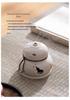 Zen Style Ceramic Gourd Incense Burner for Coil and Agarwood Incense, Home Tea Ceremony Burner