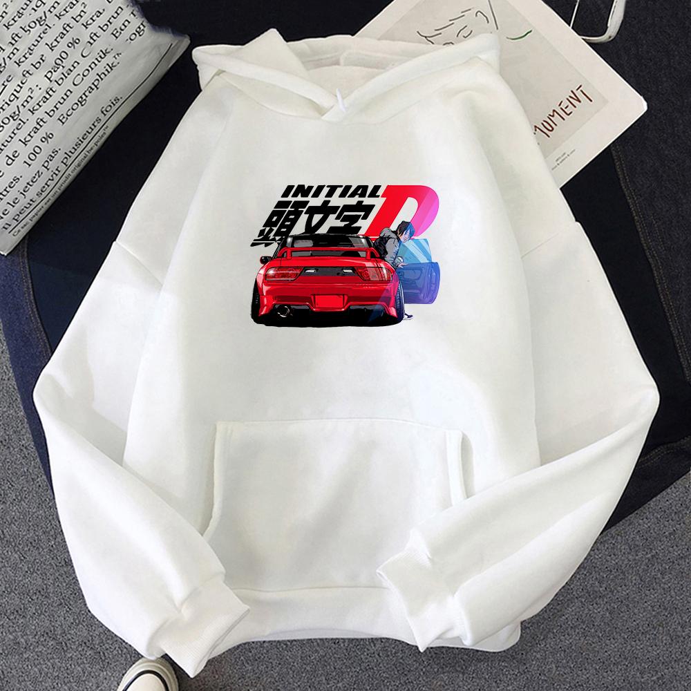 Mikina Kawaii Unisex Harajuku Initial D Mikiny Dámské Teplé Gotické Streetwear Punk Wo Unisex Módní Ležérní Ropa Mujer Oblečení
