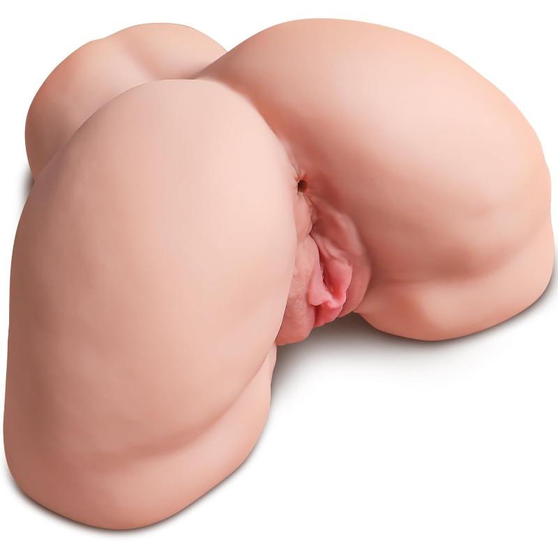 Masturbatore Maschile Realistico Giocattolo Adulto Femminile Tronco Anca Assistente Glutei e Stretto Passaggio Anale