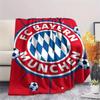 1PC Custom Name Bayern Munich Patterned Flannel Blanket Suitable For All Seasons for Home Decor Warmth and Comfort Gifts Holiday Present