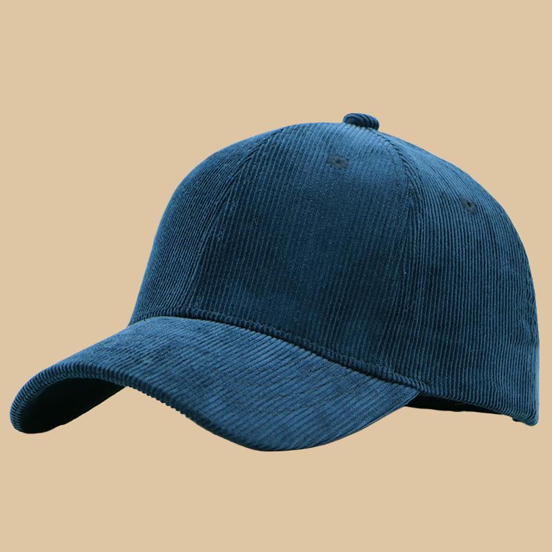 Big Head Men Oversize Corduroy Baseball Cap Dad Winter Large Sport Hats Ladies Plain Snapback Caps