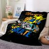 Custom Name skateboard Theme Printed Blanket - Perfect for Couch, Bed, Travel & Outdoor Use | Machine Washable, Cozy & Durable.