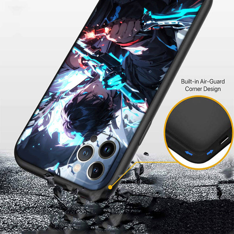 JO51 Solo Leveling Phone Case for iPhone 7 8 11 12 13 14 15 16 16E XS Pro Max XR X SE Samsung S20 S21 S22 S23 S24 FE Ultra Plus Lite S21S A55