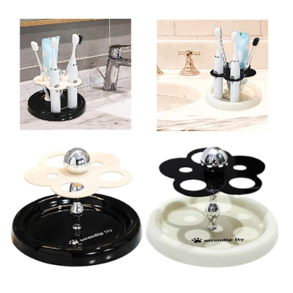 Zahnbürstenhalter für das Badezimmer, Organizer für elektrische Zahnbürsten, Ständer für elektrische Zahnbürsten, Aufbewahrungsregal für Make-up-Pinsel für das Waschzimmer