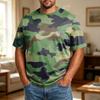 Camiseta Casual de Manga Corta para Hombre de Talla Grande, Cómoda, Transpirable, Corte Holgado, Tejido Suave, Cuello Redondo para el Uso Diario