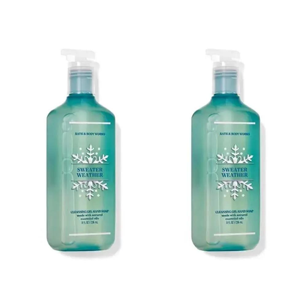 BBW Bath & Body Works 236ml 2 Pack SWEATER WEATHER Cleansing Gel Hand Soap