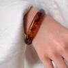 Minimalist Chunky Bracelets Antique Style Retro Hand Ring Unique Resin Bangles  Girls Gift