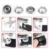 Button Fasteners Press Studs 120 Sets Mix Colors Metal Prong Snap Buttons Fasteners Press Studs Plier Setting Tool Prong Snap