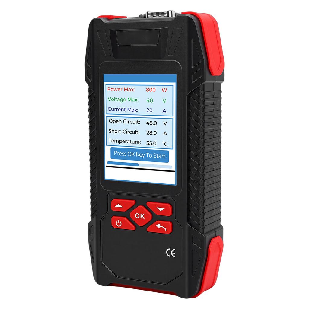 Solar Panel Tester MPPT Curve Display 2000W 90V 40A Professional Photovoltaic Test Meter with Backlight Data Hold