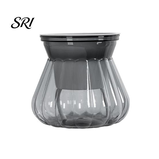 Lazy Gardener Flowerpot Self-watering with Self-absorbing Cotton Rope Creative Plastic Plant Pot Indoor Vertical Grain Glass Planter Inner Cup
