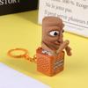 Creative Monkey Keyboard Figure With Voice Decompression Button Keychain Pendant Fun Decompression Toy