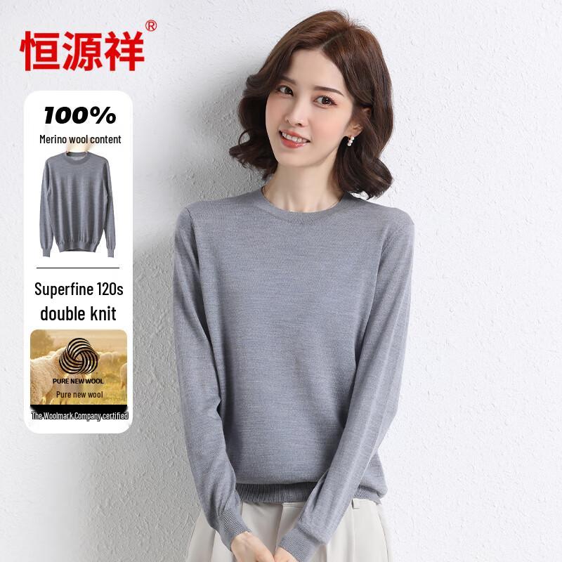 

Hengyuanxiang Women s 120-Count Fine Spun Pure Wool Pullover Sweater M
