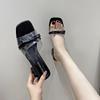 Korean Versatile Niche High Sandals 2025 Internet Celebrity New Temperament Fairy Style Small Design Sense Female Slippers