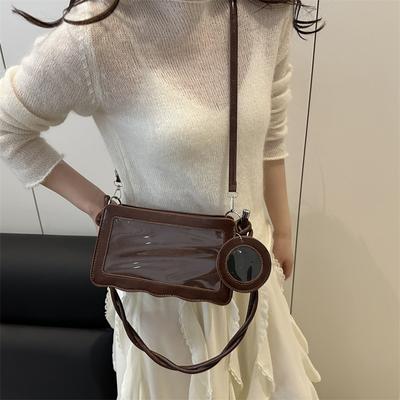New Niche Design Beautiful Transparent Women's Shoulder Armpit Bag Simple Casual Trend Messenger Bag
