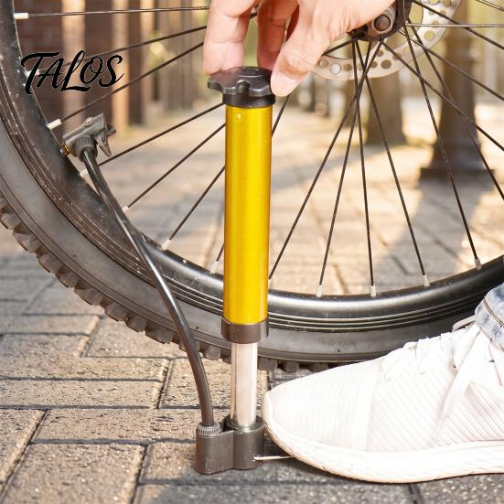 Electric Scooter Air Pump Mini High Pressure Bike Pump, Portable with Foldable Aluminum Alloy Tire Inflator Pedal, for Road Mountain Bicycle Motorbike