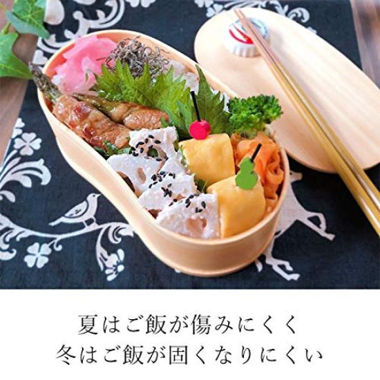 Bento box magewappa blister type 1 tier plain wood 500cc