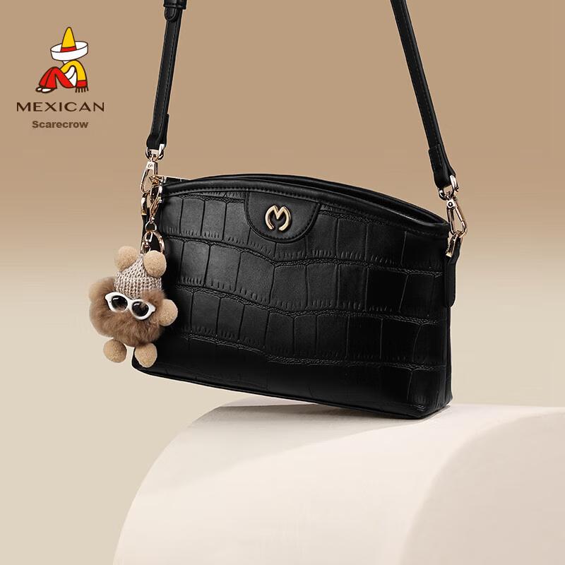 MEXICAN Crossbody Bag, Shoulder Bag, Black