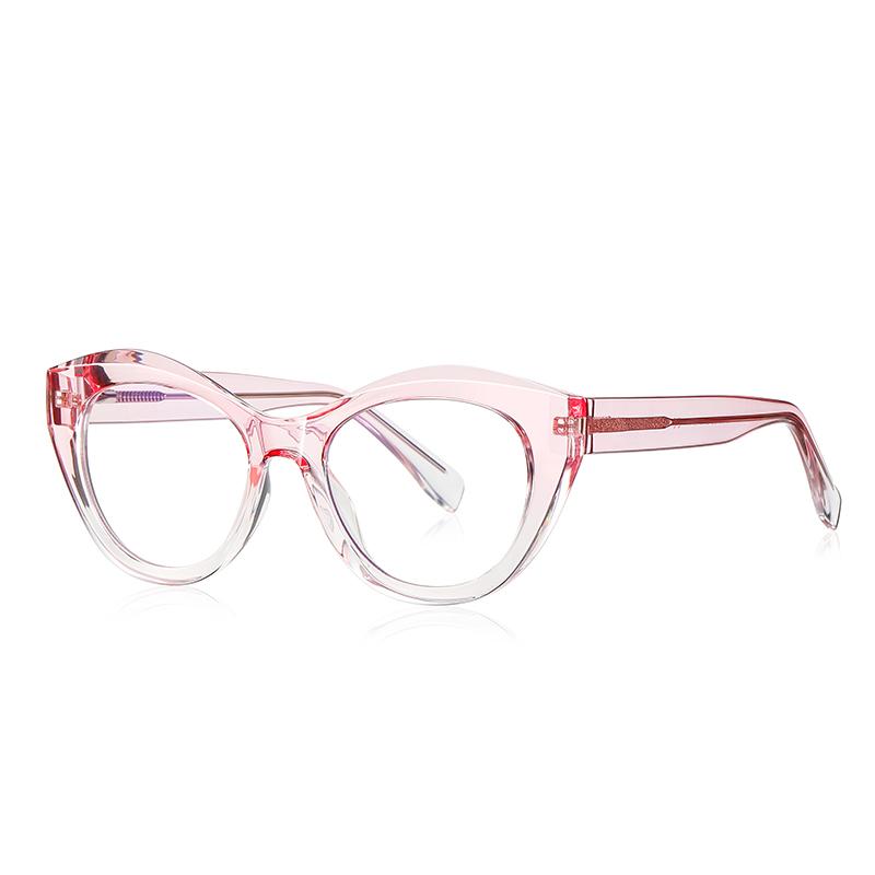 0 -0.5 -0.75 To -6.0 Fashion Cat Eye Myopia Glasses Frame Women Anti Blue Light Computer Shortsighted Prescription Eyeglasses