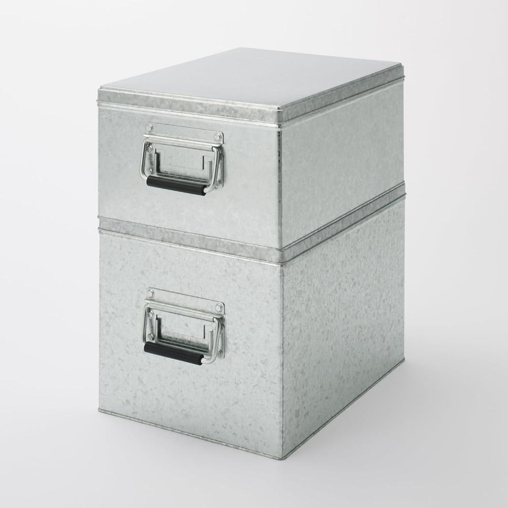 Muji Ryohin Verzinkte Eisenbox Groß Höhe 24cm Typ Kgg23a1s Kleiderbox Aufbewahrungsbox Aufbewahrungsbox
