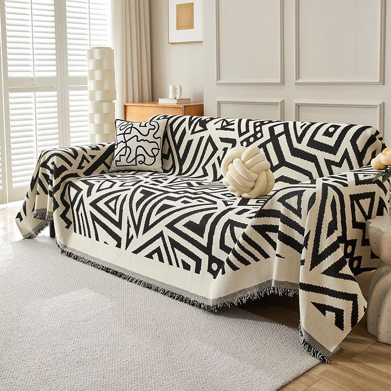 Foreign trade 2025 new bohemian full-cover sofa towel, universal chenille sofa cover sofa cushion for all seasons