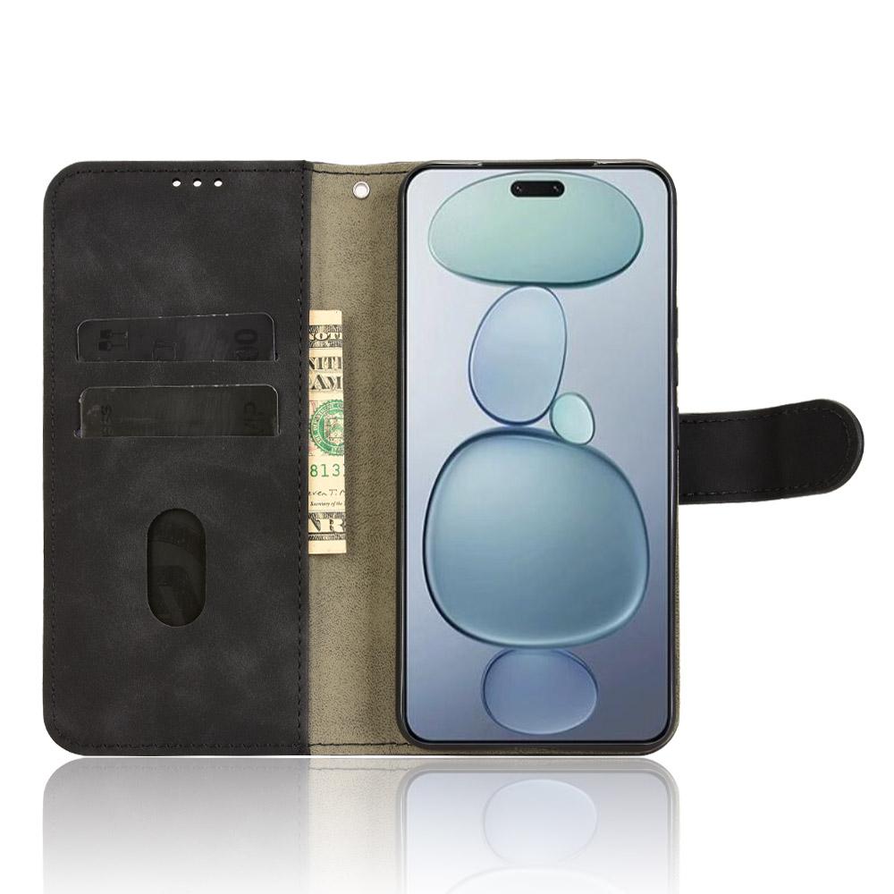 

For Xiaomi Civi 5 Pro 5G Leather Case Skin Feel Anti Drop Wallet Flip Phone Cover Blue