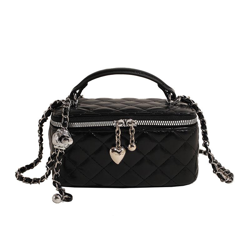 2025 New Korean Hot-selling High-end Xiaoxiangfeng Portable Box Bag Commuter Versatile Fashion Chain Messenger Bag