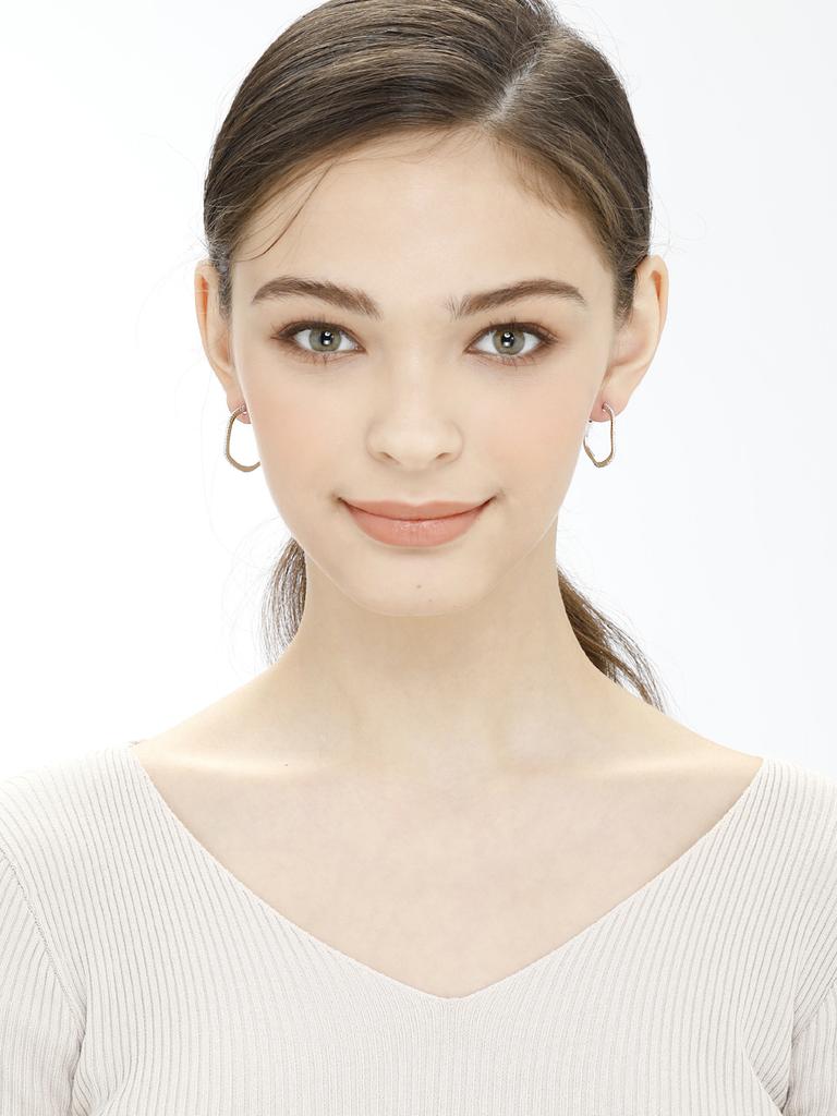 Geigerjewelry Wave One-Touch Earrings Gisvee017 (Silver 925 Pin)