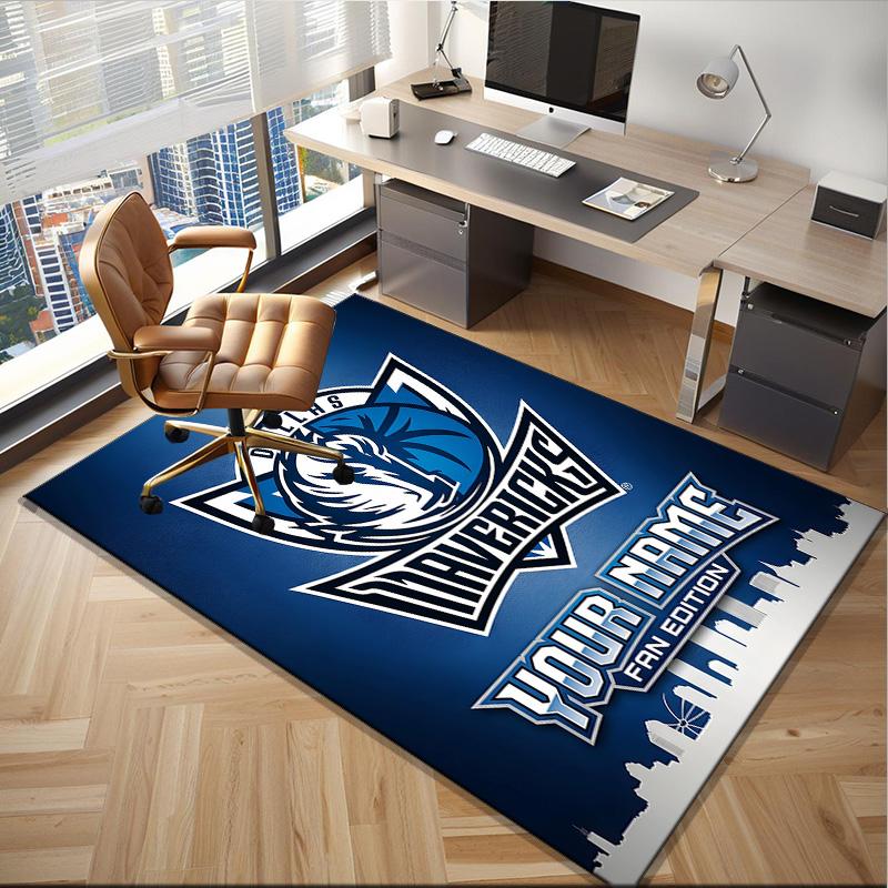 Custom Name Rug MAVERICKS LOGO Area Rug Suitable for Indoor And Outdoor,Carpets for Homes, Offices,Living Rooms,Home Decor,Christmas Gift