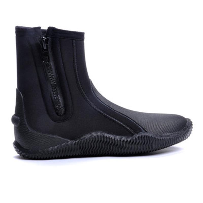5MM Unisex High-Top Non-Slip Diving Boots - Warm, Wear-Resistant, Insulated Shoes for Swimming, Snorkeling, Canyoning, and Outdoor Activities