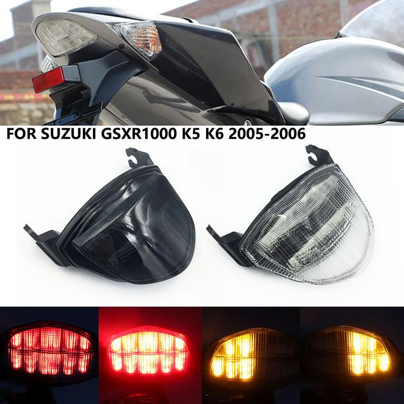 For Suzuki GSXR 1000 GSXR1000 GSX-1000 K5 K6 2005 2006 Rear Tail Light Brake Turn Signals Integrated LED Light Motorcycle Light