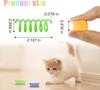 Interactive Cat Spiral Creative  To Kill Time and Keep Fit, Sturdy and Heavy Plastic for Swatting, Biting, Hunting Kitten Toys, Colorful, 4 Pcs