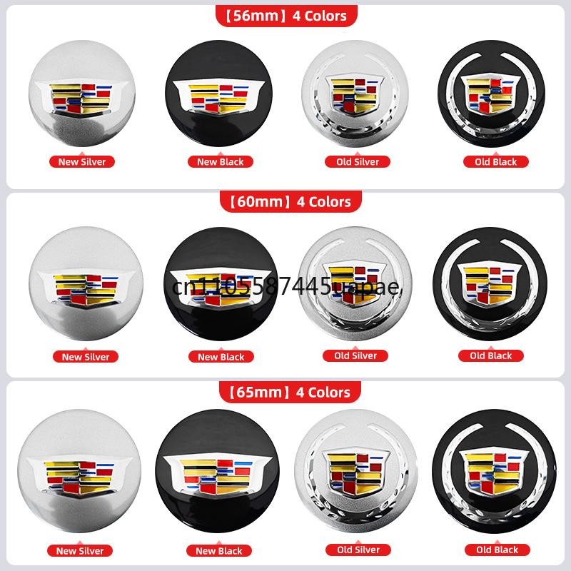 4 Stück 56mm 60mm 65mm Auto Radnabenkappe Felgenabdeckung Aufkleber Für Cadillac ATS BLS CT4 CT5 CTS SRX XT6 XTS Escalade Deville