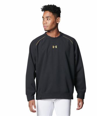 UA PULLOVER MOLLETON 3 COUCHES Noir Or MD