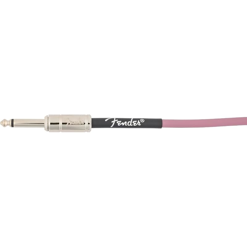 Fender ContourTM Instrument Cable, Burgundy Mist, 10" (3.05m) - Guitar & Bass Cable