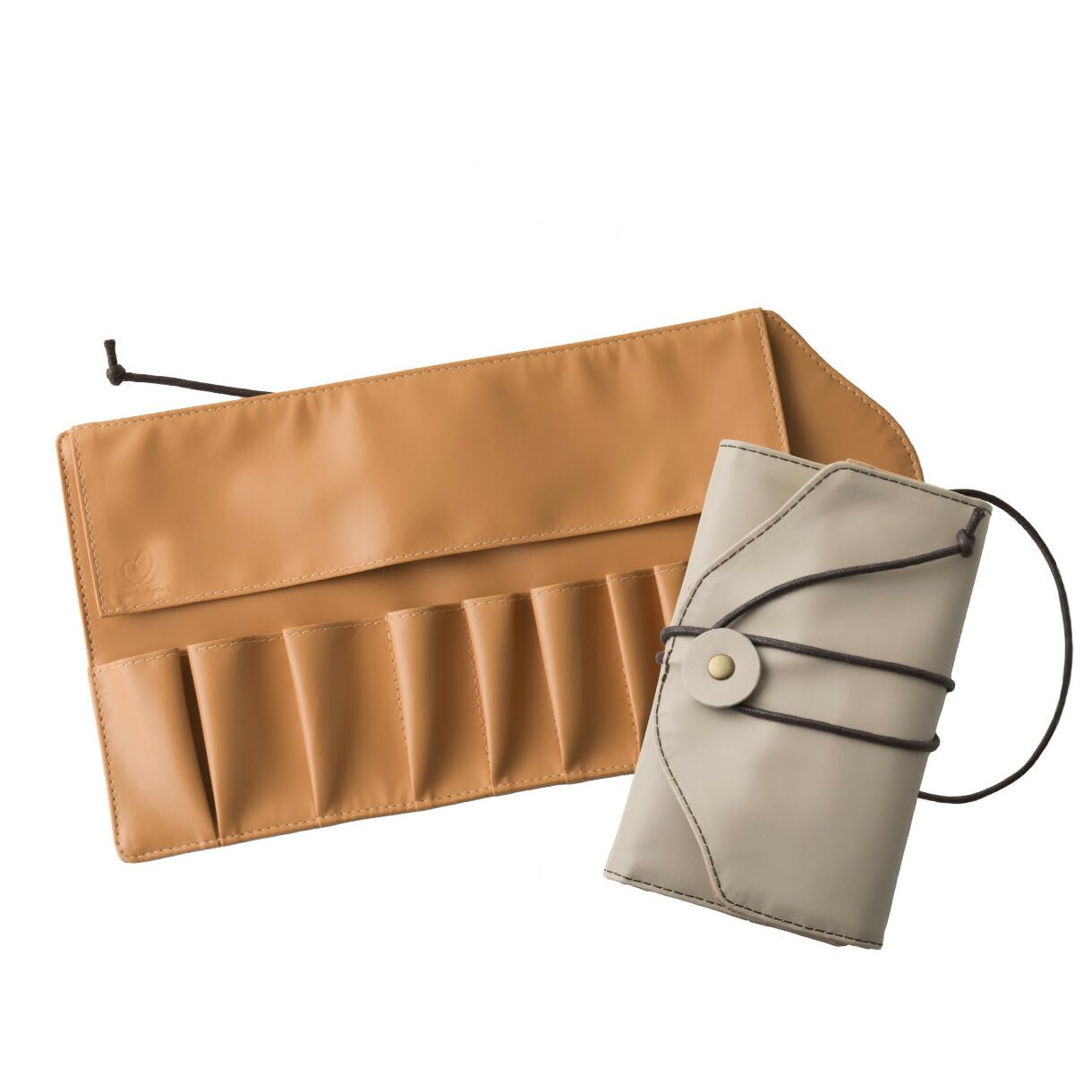 

x Makeup Brush Holds 10 Natural Taste [Cosmedo Koyudo] Case, Brushes, Series, NG-P020 бежевий